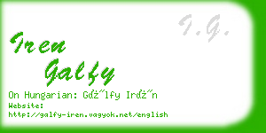 iren galfy business card